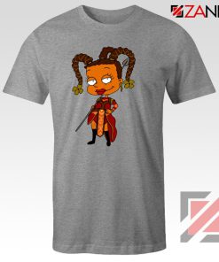 Susie Rugrats Wakanda T-shirt Funny Rugrats TV Series Size S-3XL Sport Grey