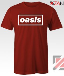 The Band Oasis T-Shirts Oasis UK Band Cheap Best T-Shirt Size S-3XL Red