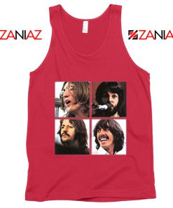 Rock Band Face Red Tank Top