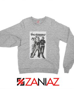 The Stooges Iggy Pop American Music Band Cheap Best Sweatshirt Sport Grey