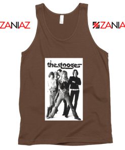 The Stooges Iggy Pop American Music Band Cheap Best Tank Top Brown