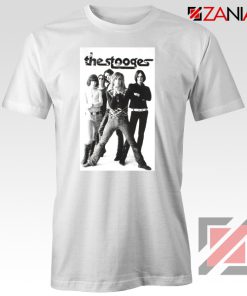 The Stooges Iggy Pop American Music Band Cheap Best Tee Shirt White