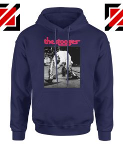 The Stooges Performing Men Hoodie American Music Concert Hoodie Navy