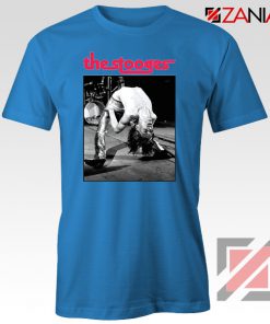 The Stooges Performing Men T-shirt American Music Concert Tee Shirt Blue