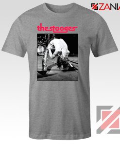 The Stooges Performing Men T-shirt American Music Concert Tee Shirt Sport Grey