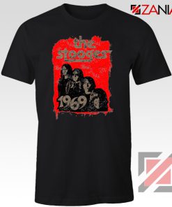 The Stooges Tee Shirt American Rock Band Best T-shirt Size S-3XL Black