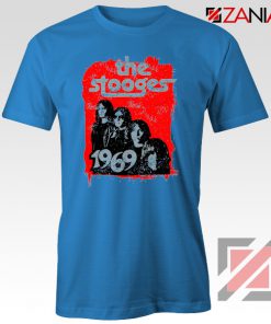 The Stooges Tee Shirt American Rock Band Best T-shirt Size S-3XL Blue