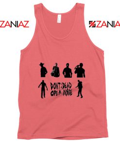 The Walking Dead Cheap Tank Top Rick Negan Daryl Zombies Tank Top Coral