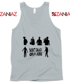 The Walking Dead Cheap Tank Top Rick Negan Daryl Zombies Tank Top Silver