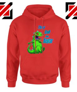 They Call Me Reptar Hoodie Reptar Rugrats Hoodie Size S-2XL Red