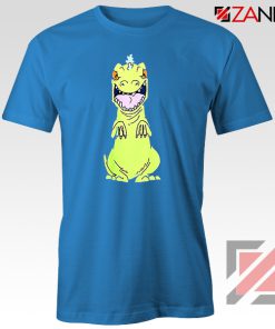 Rugrats Reptar T-Shirt Nickelodeon Reptar Cartoon T-Shirt Size S-3XL Blue