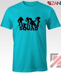 Toy Story Squad Graphic Tee Shirt Disney Pixar T-Shirt Size S-3XL Light Blue