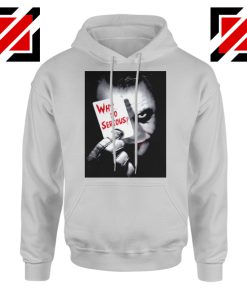 Why So Serious Hoodie Joker Film 2019 Hoodie Size S-2XL Grey