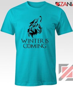 Winter Is Coming Tee Shirt Game Of Thrones Cheap Tshirt Size S-3XL Light Blue