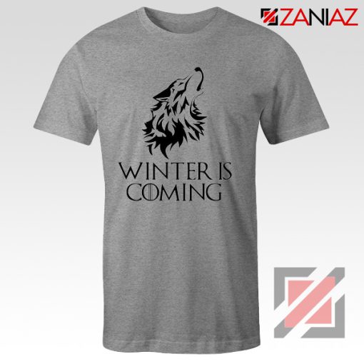 Winter Is Coming Tee Shirt Game Of Thrones Cheap Tshirt Size S-3XL Sport Grey