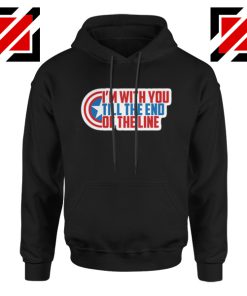 Winter Soldier I With You Till The End Of The Line Hoodie Size S-2XL Black