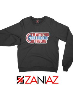 Winter Soldier I With You Till The End Of The Line Sweatshirt Size S-2XL Black