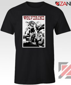 Wolverine Biker T-Shirt Marvel X-Men Cheap T-shirt Size S-3XL Black