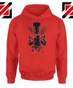 Wolverine Hoodie Marvel Comics Men's Hoodie Size S-2XL Red