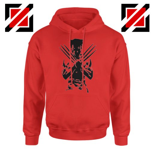 Wolverine Hoodie Marvel Comics Men's Hoodie Size S-2XL Red