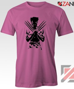 Wolverine T-shirts Marvel Comics Men's Tee Shirt Size S-3XL Pink