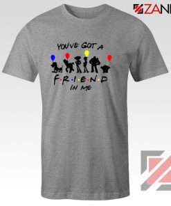 You've Got a Friend in Me Toy Story Disney Best T-Shirt Size S-3XL Grey