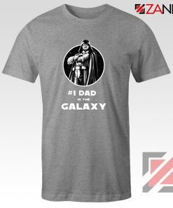 1 Dad In The Galaxy Tee Shirt Star Wars Design T-Shirt Size S-3XL Sport Grey