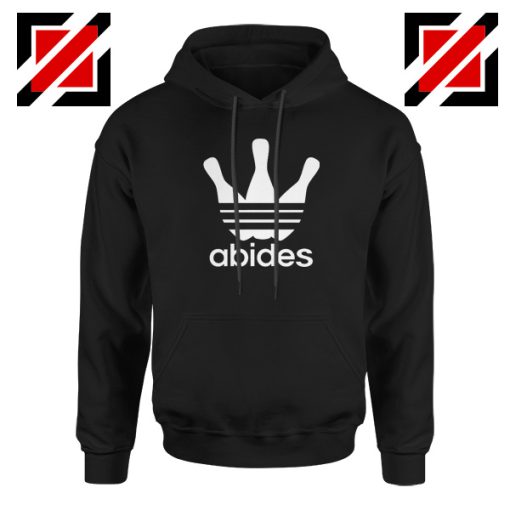 Abides Adidas Parody Hoodie The Big Lebowski Movie Hoodie Size S-2XL Black