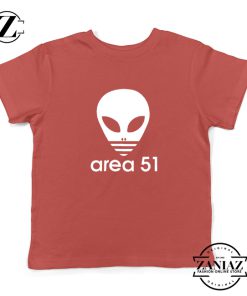 Area 51 Alien Funny Adidas Logo Parody Kids T-Shirt Red