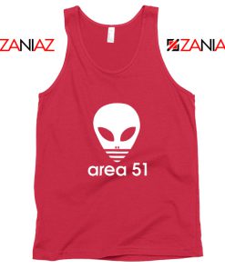 Area 51 Alien Tank Top 3 Stripe Adidas Logo Parody Tank Top Red