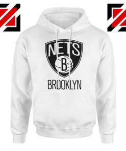 Brooklyn Nets Logo White Hoodie