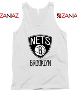 Brooklyn Nets Logo White Tank Top