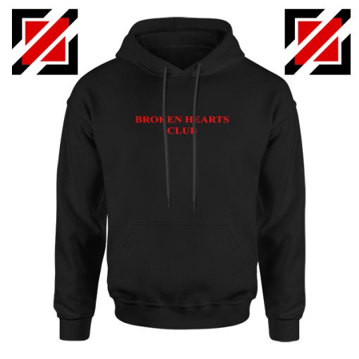 Broken Hearts Club Hoodie Funny Women Hoodie Size S-2XL Black