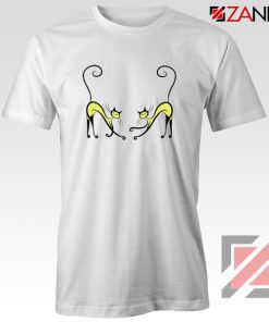 Buy Kitten Twins T-Shirt Cat Lover Women Tee Shirt Size S-3XL White