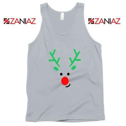 Christmas Reindeer Grey Tank Top