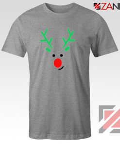 Christmas Reindeer Grey Tee Shirt