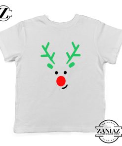 Christmas Reindeer Youth Shirt Merry Christmas Kids Shirt White