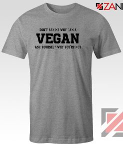 Funny Humor Vegan Sport Grey Tshirt