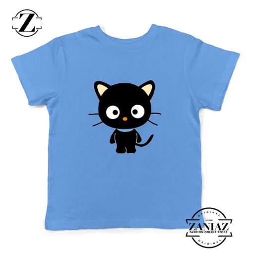 Hello Kitty Youth Shirt Funny Cat Lover Kids Tshirt Size S-XL Light Blue