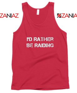 I'd Rather Gaming Tank Top Video Game Lover Tank Top Size S-3XL Red