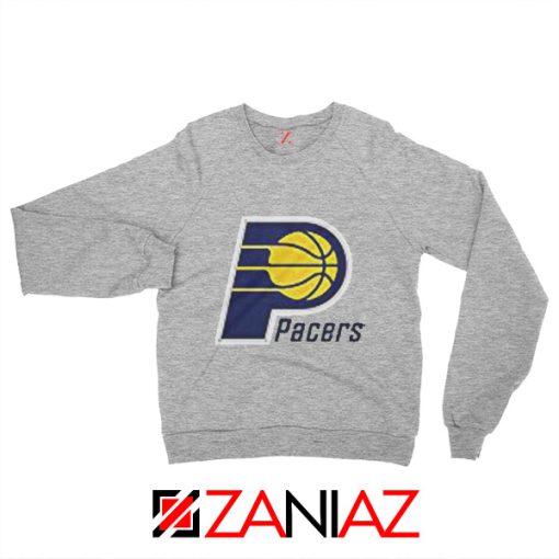 Indiana Pacers Logo Sweatshirt Funny NBA Best Sweatshirt Size S-2XL Sport Grey