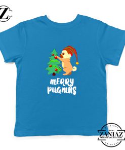 Merry Pugmas Christmas Kids T-Shirt