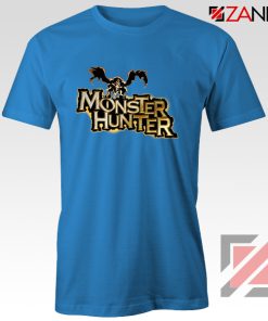 Monster Hunter T shirt Designs Video Games T-Shirt Size S-3XL Blue