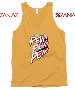 Pew Pew Pew Graphic Tank Top Star Wars Fighter Tank Top Size S-3XL Sunshine