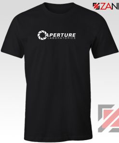 Portal 2 Game Tee Shirt Aperture Logo T-shirt Size S-3XL Black