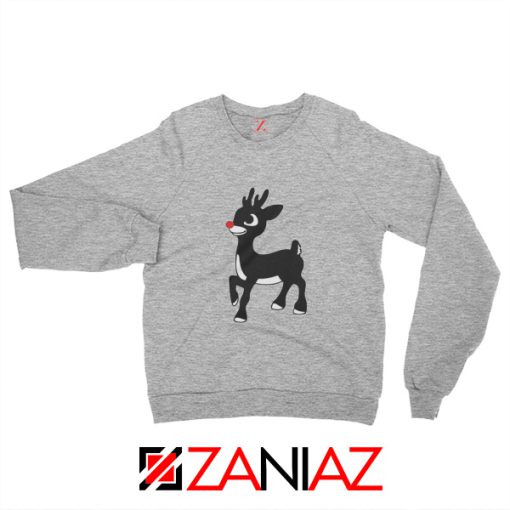 Cute Cartoon Reindeer Red Nose Sweatshirt