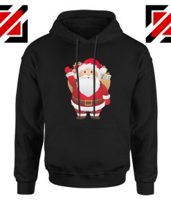 Santa Claws Hoodie Funny Christmas Gift Hoodie Size S-2XL Black