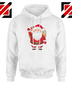 Santa Claws Hoodie Funny Christmas Gift Hoodie Size S-2XL White