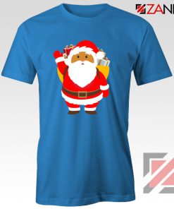 Santa Claws T-Shirt Funny Christmas Gift Tee Shirt Size S-3XL Blue