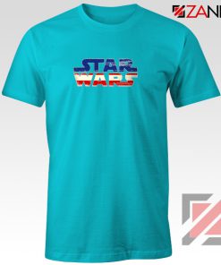 Star Wars American Flag Blue T-shirt